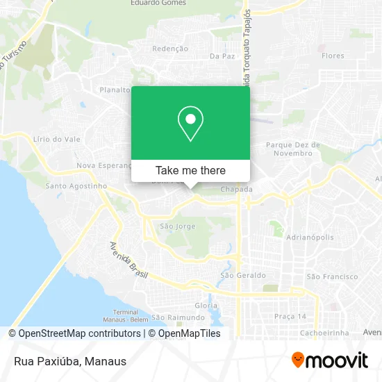 Rua Paxiúba map