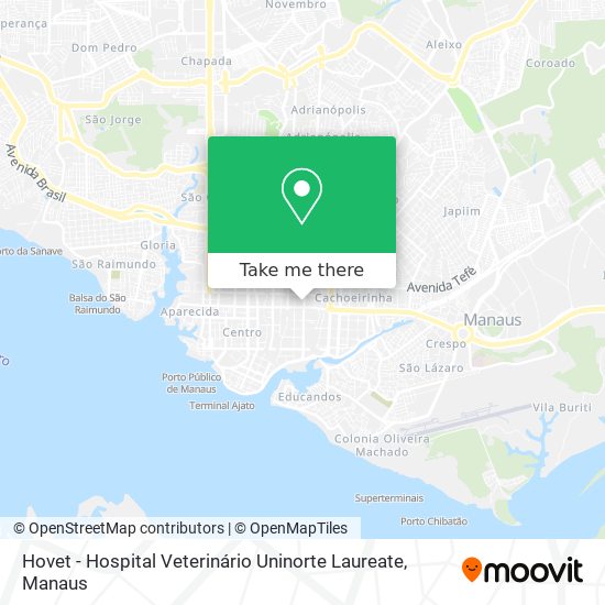 Mapa Hovet - Hospital Veterinário Uninorte Laureate