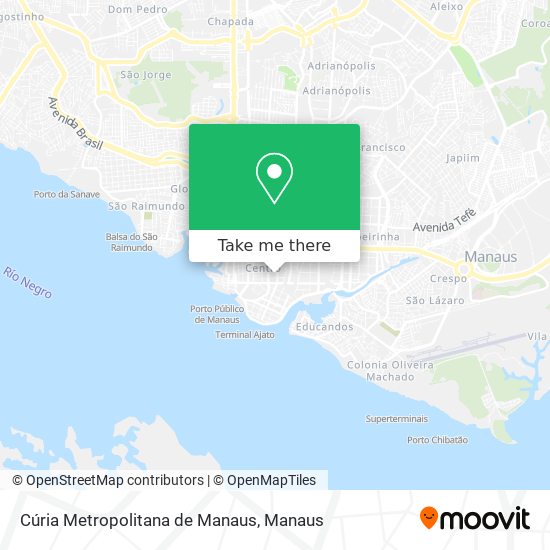 Mapa Cúria Metropolitana de Manaus