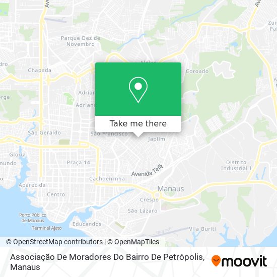 Mapa Associação De Moradores Do Bairro De Petrópolis