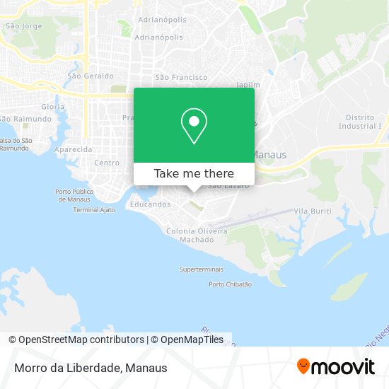 Mapa Morro da Liberdade