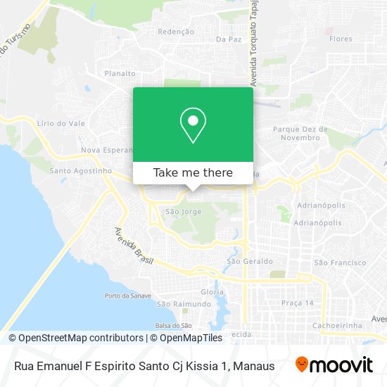 Rua Emanuel F Espirito Santo Cj Kissia 1 map