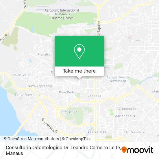 Mapa Consultório Odontológico Dr. Leandro Carneiro Leite