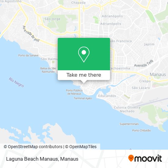 Mapa Laguna Beach Manaus