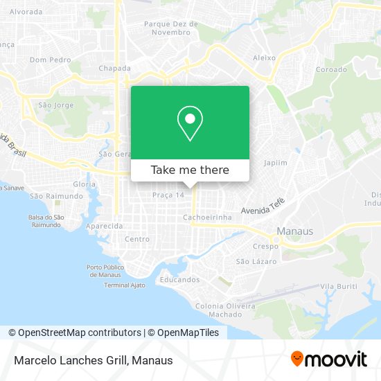 Mapa Marcelo Lanches Grill