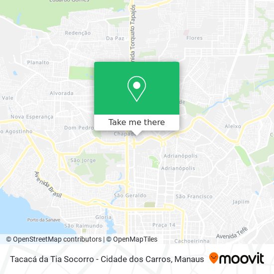 Mapa Tacacá da Tia Socorro - Cidade dos Carros