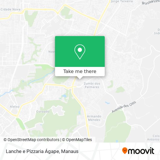 Lanche e Pizzaria Ágape map