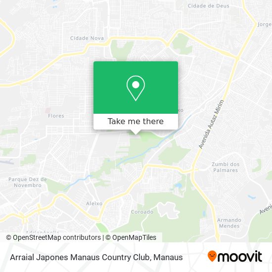 Mapa Arraial Japones Manaus Country Club