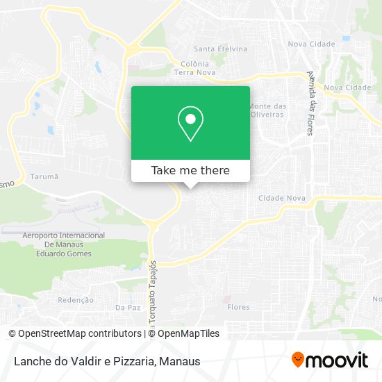 Lanche do Valdir e Pizzaria map