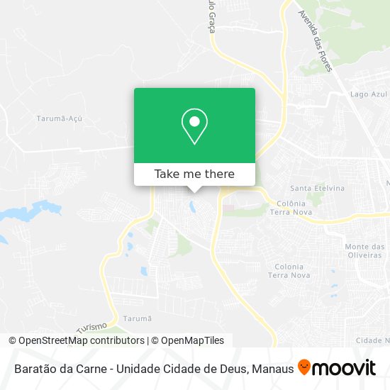 Baratão da Carne - Unidade Cidade de Deus map