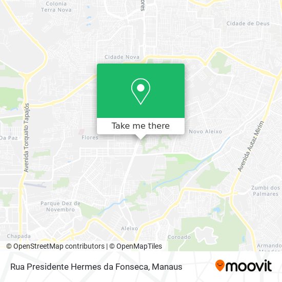 Mapa Rua Presidente Hermes da Fonseca