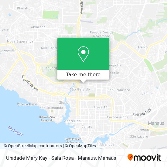 Mapa Unidade Mary Kay - Sala Rosa - Manaus