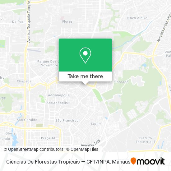 Ciências De Florestas Tropicais — CFT / INPA map