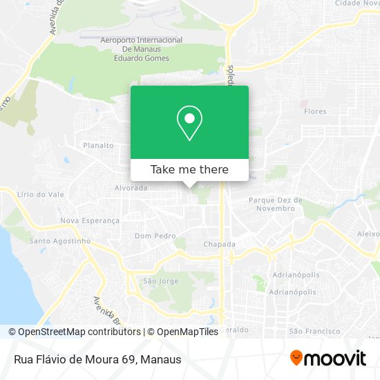 Mapa Rua Flávio de Moura 69