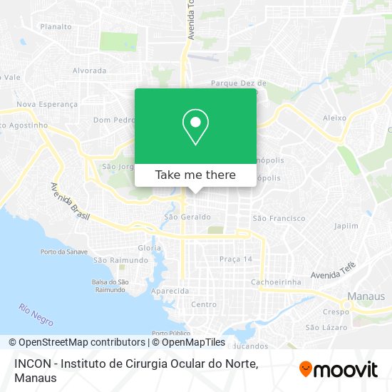 INCON - Instituto de Cirurgia Ocular do Norte map