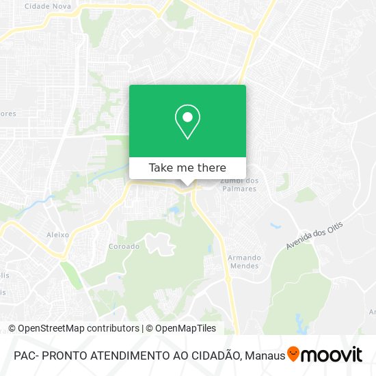 PAC- PRONTO ATENDIMENTO AO CIDADÃO map