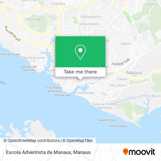 Mapa Escola Adventista de Manaus