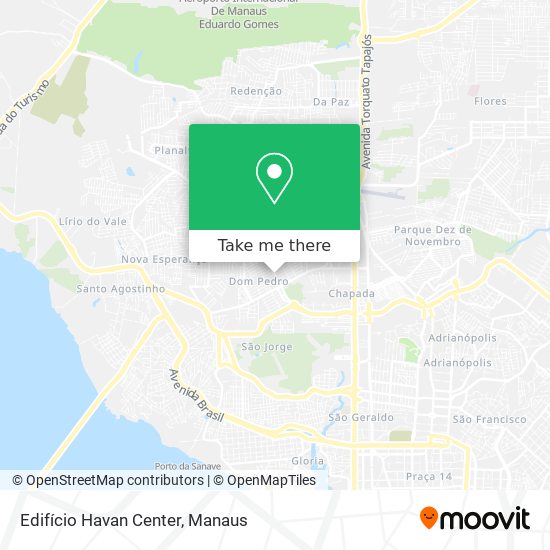 Edifício Havan Center map