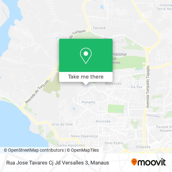 Rua Jose Tavares Cj Jd Versalles 3 map
