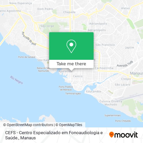 CEFS - Centro Especializado em Fonoaudiologia e Saúde. map