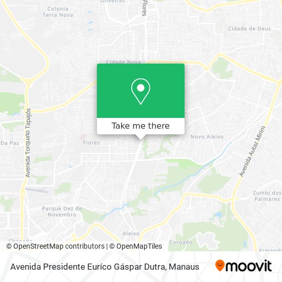 Avenida Presidente Euríco Gáspar Dutra map