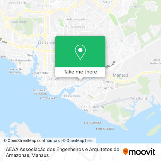 AEAA Associação dos Engenheiros e Arquitetos do Amazonas map