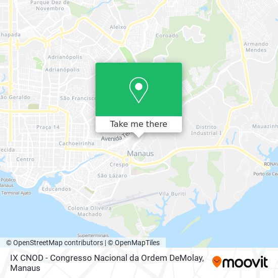 IX CNOD  - Congresso Nacional da Ordem DeMolay map