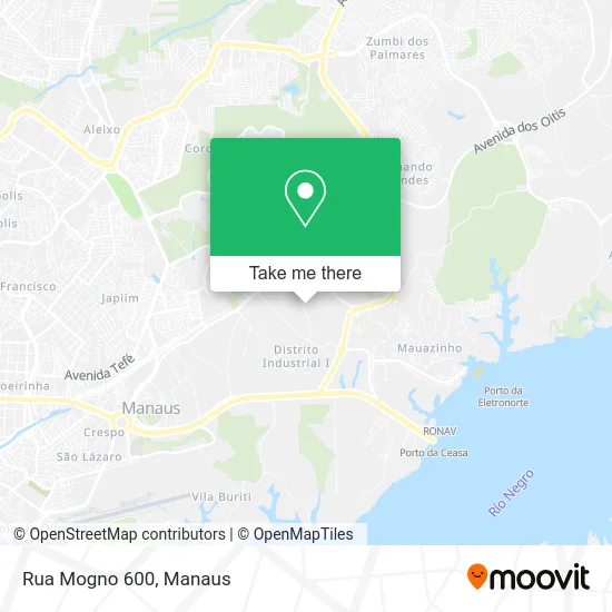 Rua Mogno 600 map