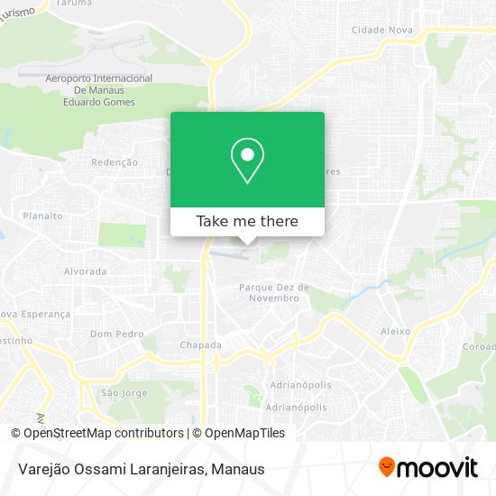 Varejão Ossami Laranjeiras map