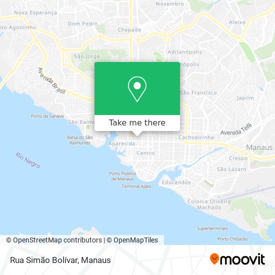 Rua Simão Bolívar map