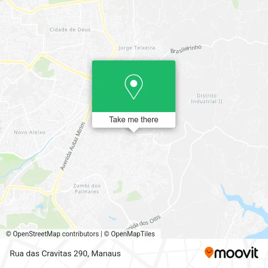 Rua das Cravitas 290 map