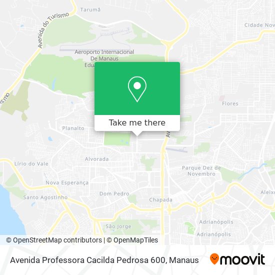 Mapa Avenida Professora Cacilda Pedrosa 600
