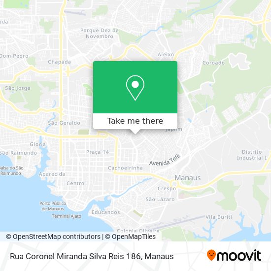 Rua Coronel Miranda Silva Reis 186 map