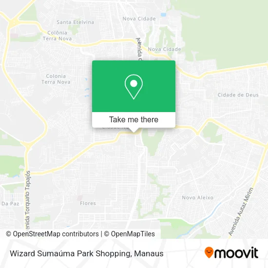 Wizard Sumaúma Park Shopping map