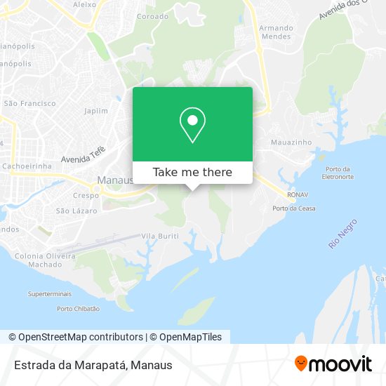 Estrada da Marapatá map