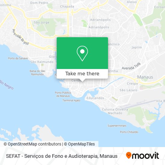 SEFAT - Serviços de Fono e Audioterapia map