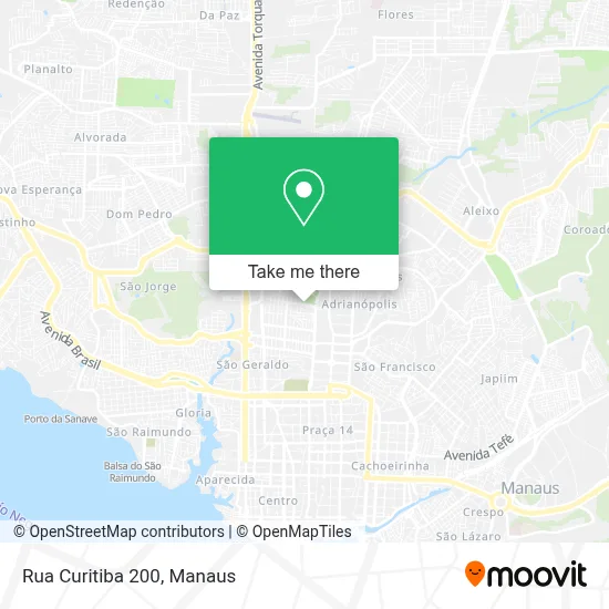 Rua Curitiba 200 map