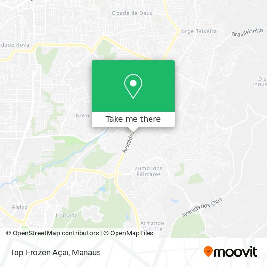 Top Frozen Açaí map