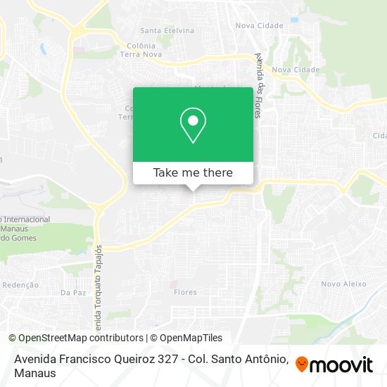 Avenida Francisco Queiroz 327 - Col. Santo Antônio map