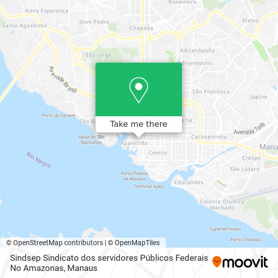 Sindsep Sindicato dos servidores Públicos Federais No Amazonas map