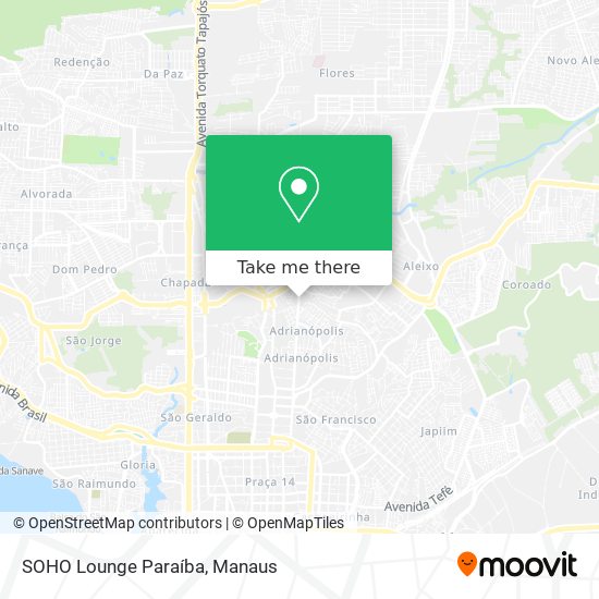 SOHO Lounge Paraíba map