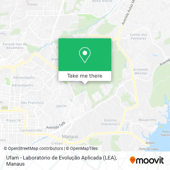 Ufam - Laboratório de Evolução Aplicada (LEA) map