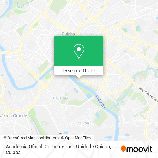 Academia Oficial Do Palmeiras - Unidade Cuiabá map