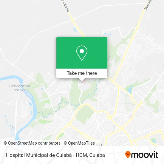 Hospital Municipal de Cuiabá - HCM map