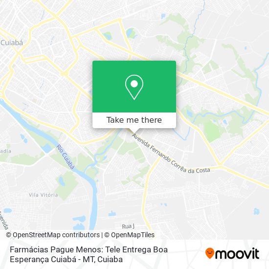 Farmácias Pague Menos: Tele Entrega Boa Esperança Cuiabá - MT map