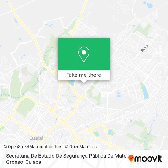 Secretaria De Estado De Segurança Pública De Mato Grosso map