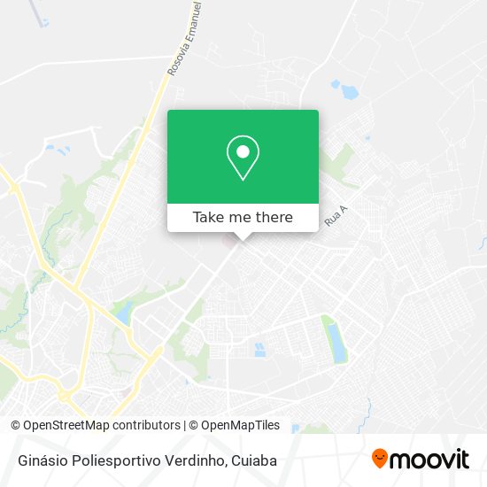 Mapa Ginásio Poliesportivo Verdinho