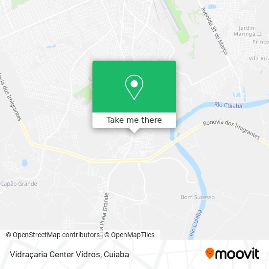 Vidraçaria Center Vidros map