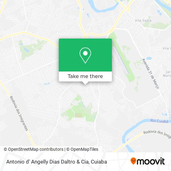 Antonio d' Angelly Dias Daltro & Cia map