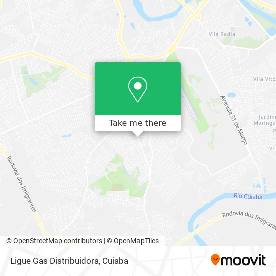 Ligue Gas Distribuidora map